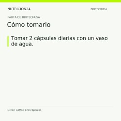 Green Coffee 120 cápsulas - Cómo tomarlo | Nutricion24