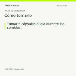 HMB 150 megacápsulas - Cómo tomarlo | Nutricion24