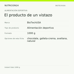 Instant Oats 1000 g - El producto de un vistazo | Nutricion24