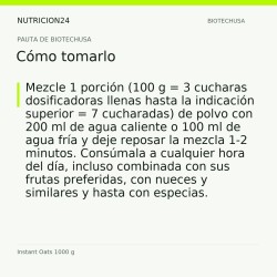 Instant Oats 1000 g - Cómo tomarlo | Nutricion24
