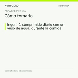Iron Professional 60 comprimidos - Cómo tomarlo | Nutricion24