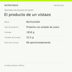 Iso Whey Platinum 1816 g - El producto de un vistazo | Nutricion24