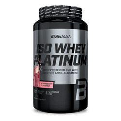 Iso Whey Platinum 908 g - fresa - imagen oficial BioTechUSA
