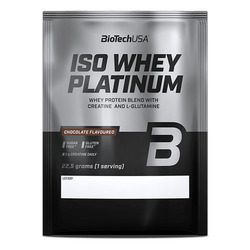 Iso Whey Platinum 22,5 g - chocolate - imagen oficial BioTechUSA