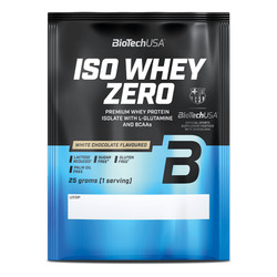 Iso Whey Zero bebida de proteína en polvo 25 g - chocolate blanco - imagen oficial BioTechUSA