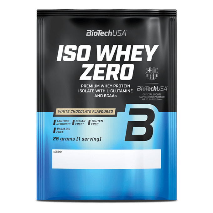 Iso Whey Zero bebida de proteína en polvo 25 g - chocolate blanco - imagen oficial BioTechUSA