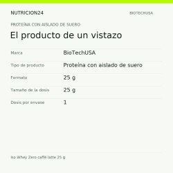 Iso Whey Zero caffé latte 25 g - El producto de un vistazo | Nutricion24