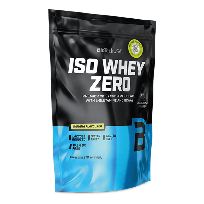 Iso Whey Zero bebida de proteína en polvo 454 g - plátano - imagen oficial BioTechUSA