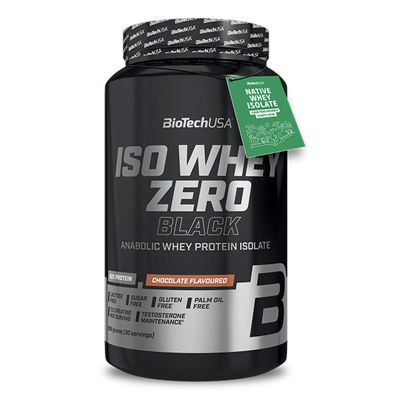 Bebida de proteína anabólica en polvo Iso Whey Zero Black 908 g - chocolate - imagen oficial BioTechUSA