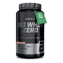 Bebida de proteína anabólica en polvo Iso Whey Zero Black 908 g - fresa - imagen oficial BioTechUSA