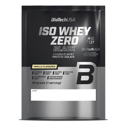 Bebida de proteína anabólica en polvo Iso Whey Zero Black 30 g - vainilla - imagen oficial BioTechUSA