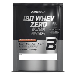 Bebida de proteína anabólica en polvo Iso Whey Zero Black 30 g - chocolate - imagen oficial BioTechUSA