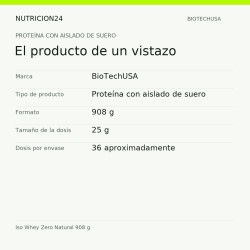 Iso Whey Zero Natural 908 g - El producto de un vistazo | Nutricion24