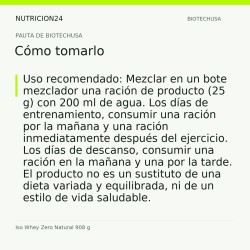 Iso Whey Zero Natural 908 g - Cómo tomarlo | Nutricion24