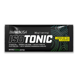 IsoTonic 30 g - té helado de limón - imagen oficial BioTechUSA