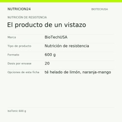 IsoTonic 600 g - El producto de un vistazo | Nutricion24