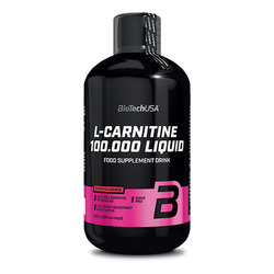 L-Carnitine 100.000 Liquid 500 ml - cereza - imagen oficial BioTechUSA