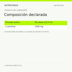 L-Carnitine 3000 25 ml - Composición declarada | Nutricion24