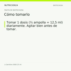 L-Carnitine 3000 25 ml - Cómo tomarlo | Nutricion24