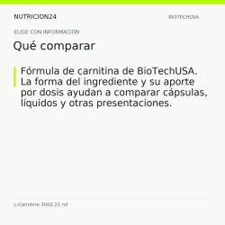 L-Carnitine 3000 25 ml - Qué comparar | Nutricion24