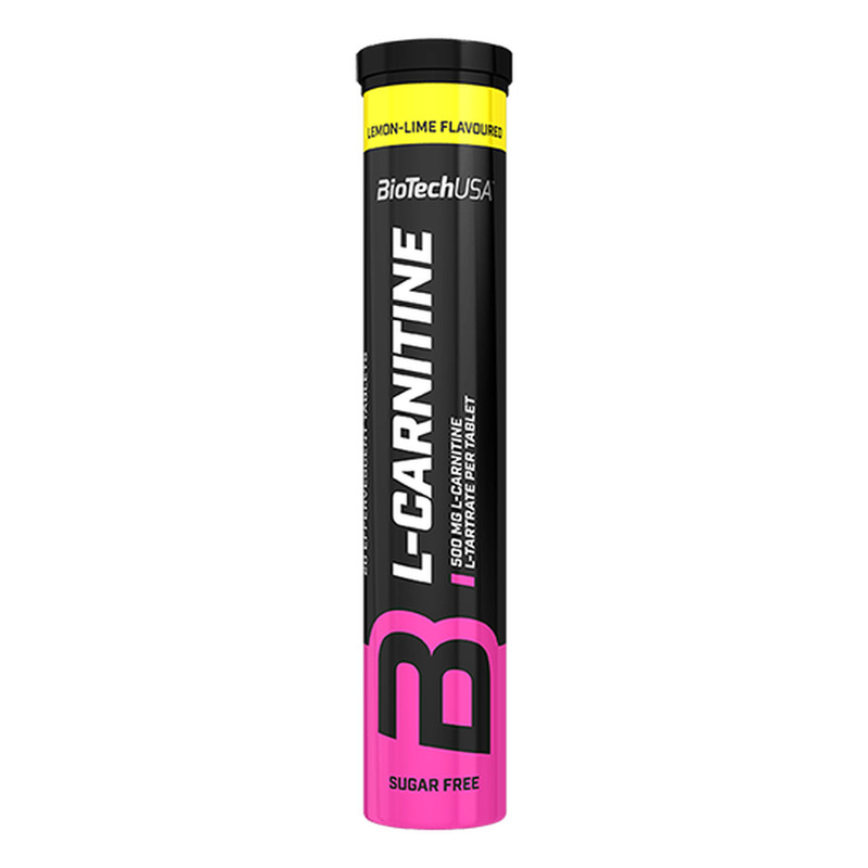 L-Carnitine Effervescent 20 tabletas - limón-lima - imagen oficial BioTechUSA