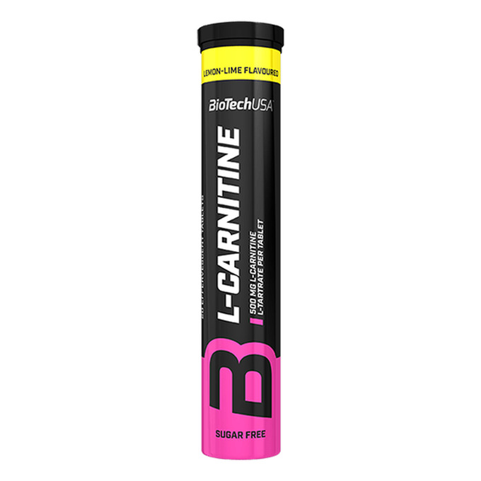 L-Carnitine Effervescent 20 tabletas - limón-lima - imagen oficial BioTechUSA