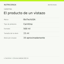 L-Carnitine + Chrome bebida 500 ml - El producto de un vistazo | Nutricion24