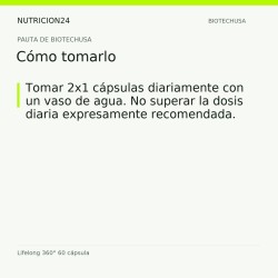 Lifelong 360° 60 cápsula - Cómo tomarlo | Nutricion24