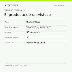Liposomal Vitamin C 30 cápsula - El producto de un vistazo | Nutricion24