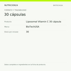 Liposomal Vitamin C 30 cápsula - 30 cápsulas | Nutricion24