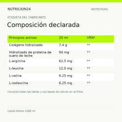 Liquid Amino 1000 ml - Composición declarada | Nutricion24