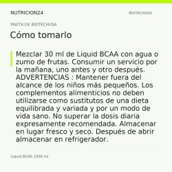Liquid BCAA 1000 ml - Cómo tomarlo | Nutricion24