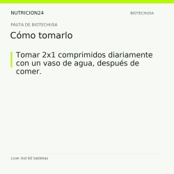 Liver Aid 60 tabletas - Cómo tomarlo | Nutricion24