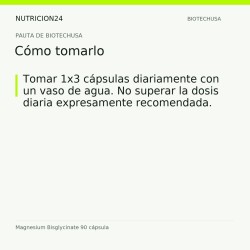 Magnesium Bisglycinate 90 cápsula - Cómo tomarlo | Nutricion24