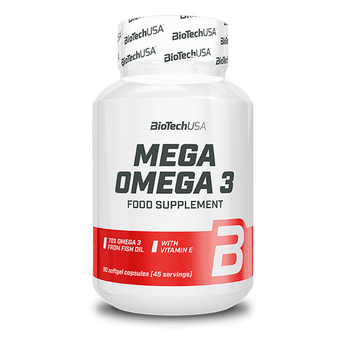 Mega Omega 3 90 cápsulas de gelatina blanda - imagen oficial BioTechUSA