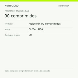 Melatonin 90 comprimidos - 90 comprimidos | Nutricion24