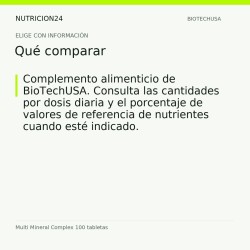 Multi Mineral Complex 100 tabletas - Qué comparar | Nutricion24
