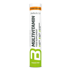 Pastilla efervescente de multivitaminas 20 pastillas - naranja - imagen oficial BioTechUSA