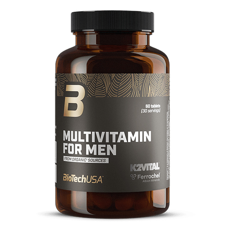 Multivitamin For Men from organic sources 60 comprimidos - imagen oficial BioTechUSA
