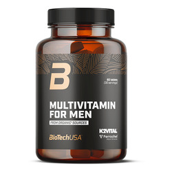 Multivitamin For Men from organic sources 60 comprimidos - imagen oficial BioTechUSA