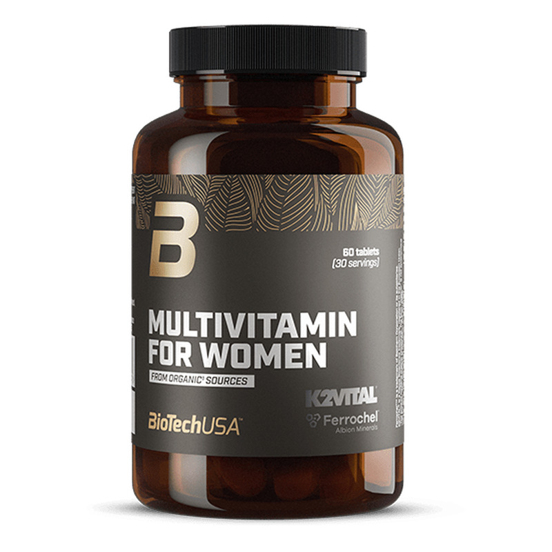 Multivitamin For Women from organic sources 60 comprimidos - imagen oficial BioTechUSA