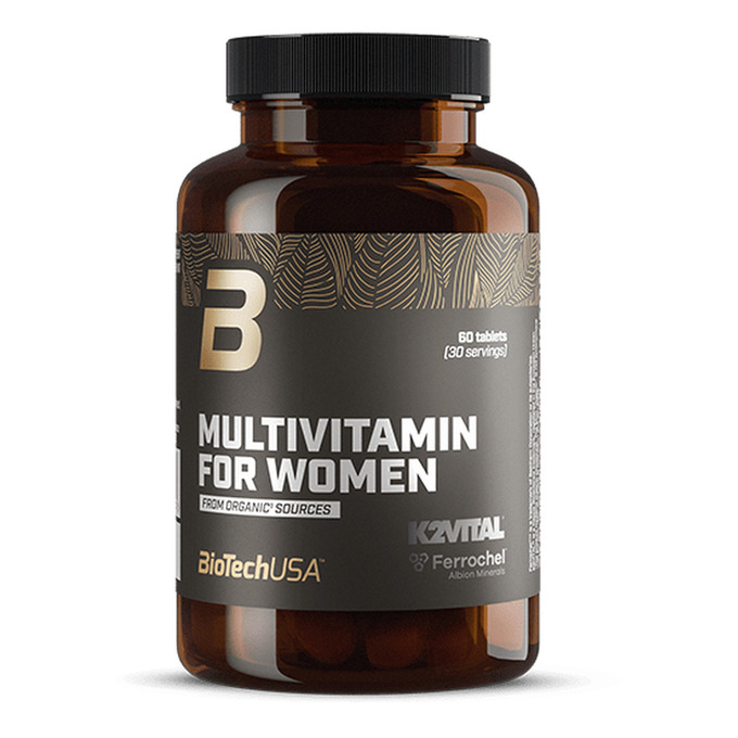 Multivitamin For Women from organic sources 60 comprimidos - imagen oficial BioTechUSA