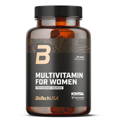 Multivitamin For Women from organic sources 60 comprimidos - imagen oficial BioTechUSA
