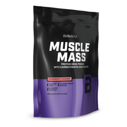 Muscle Mass 1000 g - fresa - imagen oficial BioTechUSA