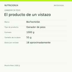 Muscle Mass 1000 g - El producto de un vistazo | Nutricion24