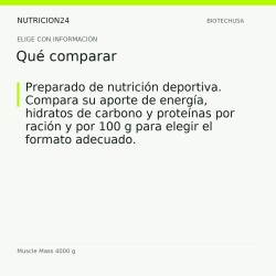 Muscle Mass 4000 g - Qué comparar | Nutricion24
