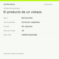 Mushroom Complex 60 cápsulas - El producto de un vistazo | Nutricion24