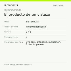 Nitrox Therapy bebida en polvo 17 g - El producto de un vistazo | Nutricion24