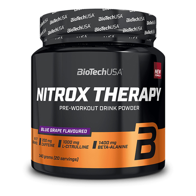 Nitrox Therapy bebida en polvo 340 g - uva azul - imagen oficial BioTechUSA