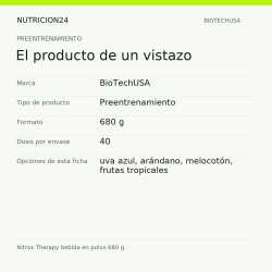 Nitrox Therapy bebida en polvo 680 g - El producto de un vistazo | Nutricion24